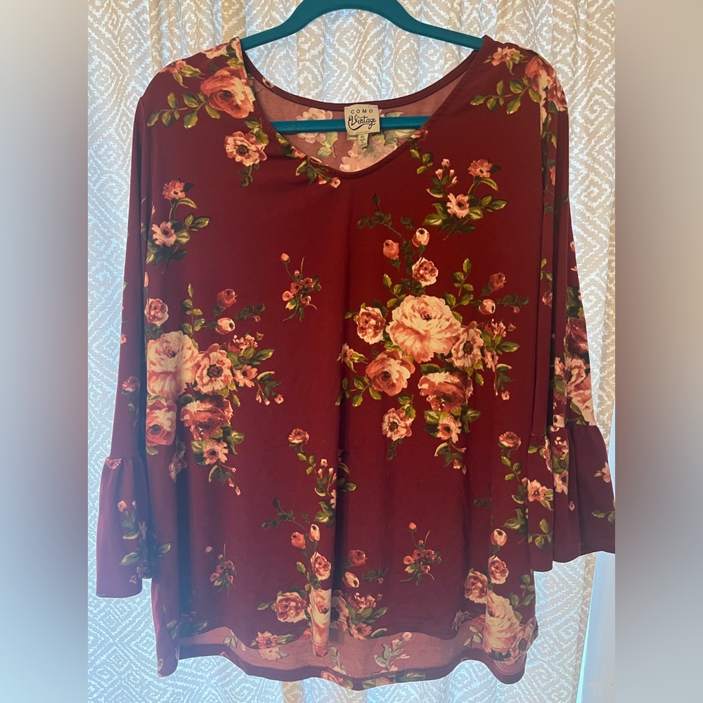 Como Vintage - cute, super soft and flowy shirt. xxl